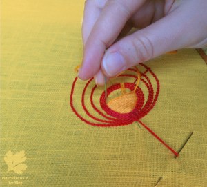 Plattstich Sticken Rock Blog Stickerei