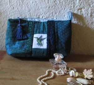 Toilette-Tasche StickereiStoffe: Karlotta Pink