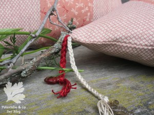 Polsterdetail Kordel Perlen Japanstoffe Karlotta Pink