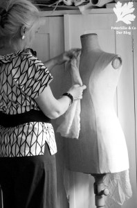 Rüschenbluse Schemaschnitt Ikeastoff