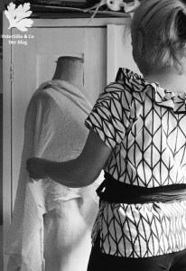 Rüschenbluse Schemaschnitt Ikeastoff