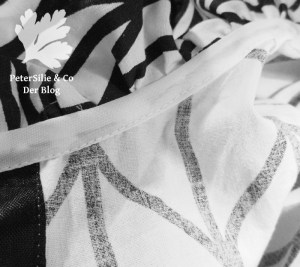 Rüschenbluse Kragennaht Detail