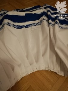 Streifen Siebdruck Faltenrock