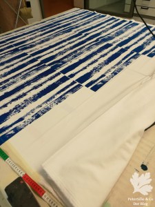 Streifen Siebdruck Faltenrock