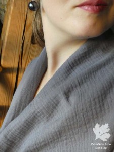 Chut Claire Massieu Double Gaze grau langärmlig