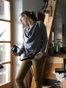 Chut Claire Massieu Double Gaze grau langärmlig