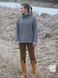 Rollkragenpullover Rolli Pullover Pulli Karlotta Wundersame Dinge Hahnentritt nähen