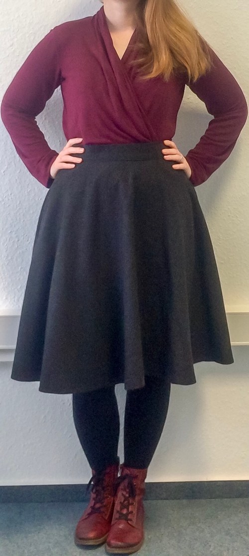 Fadenwechsel Wickelbluse und Rock