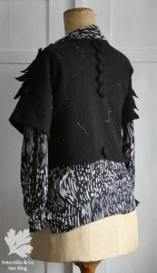 Bolero Upcycling Rückenansicht