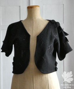Upcycling Bolero Vorderansicht