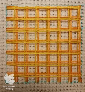 Battlement Couching Tutorial sticken Blog Tipp