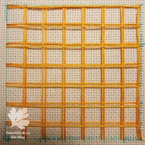 Battlement Couching Tutorial sticken Blog Tipp