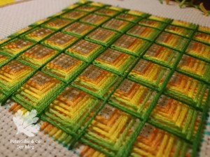 Battlement Couching Tutorial sticken Blog Tipp