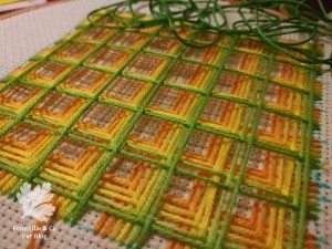 Battlement Couching Tutorial sticken Blog Tipp