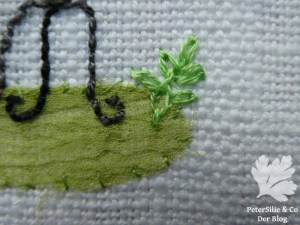 Nadelbrief Frühlingserwachen Detail