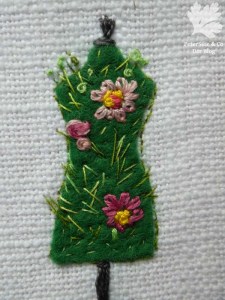 Nadelbrief Frühlingserwachen Stickerei