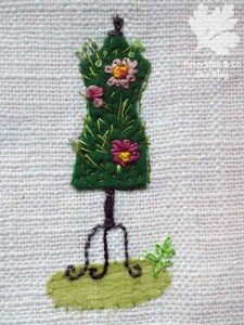 Nadelbrief Stickerei