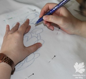 Seeerosenblätter Perlen Pailletten Paillettenperlenfrickelalong PeterSilie&Co Sticken Diy Hangestickt Stickerei Organza Perlen Filz Tutorial bestickte Bluse Vintage