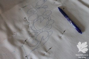 Seeerosenblätter Perlen Pailletten Paillettenperlenfrickelalong PeterSilie&Co Sticken Diy Hangestickt Stickerei Organza Perlen Filz Tutorial bestickte Bluse Vintage