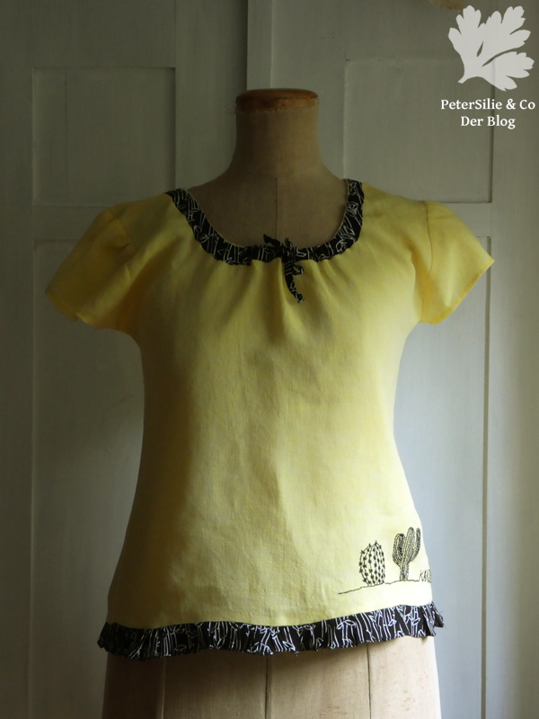 Bluse mit Kaktus aus Hoop Art