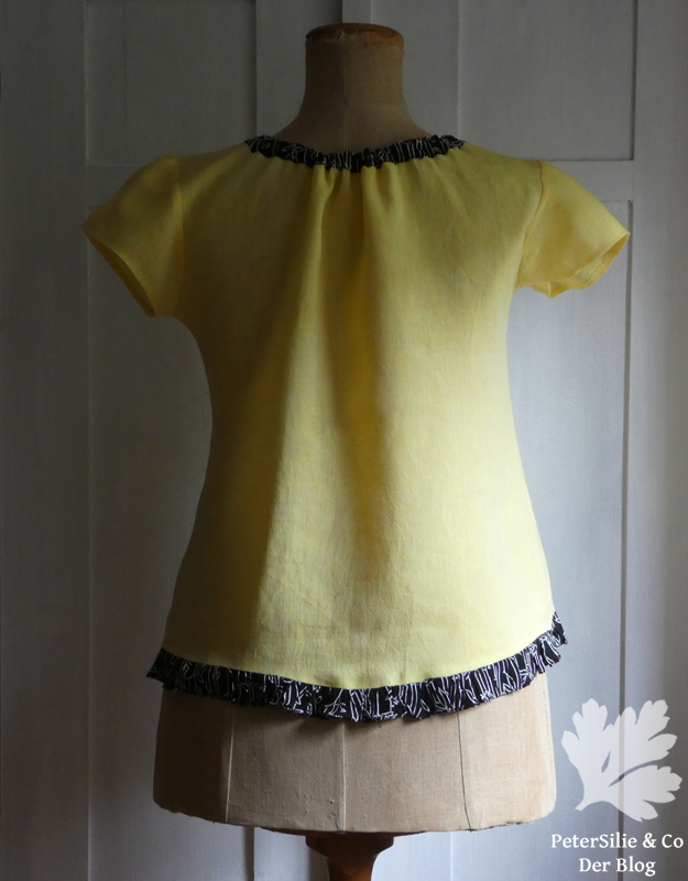 Bluse mit Kaktus aus Hoop Art Rückenansicht