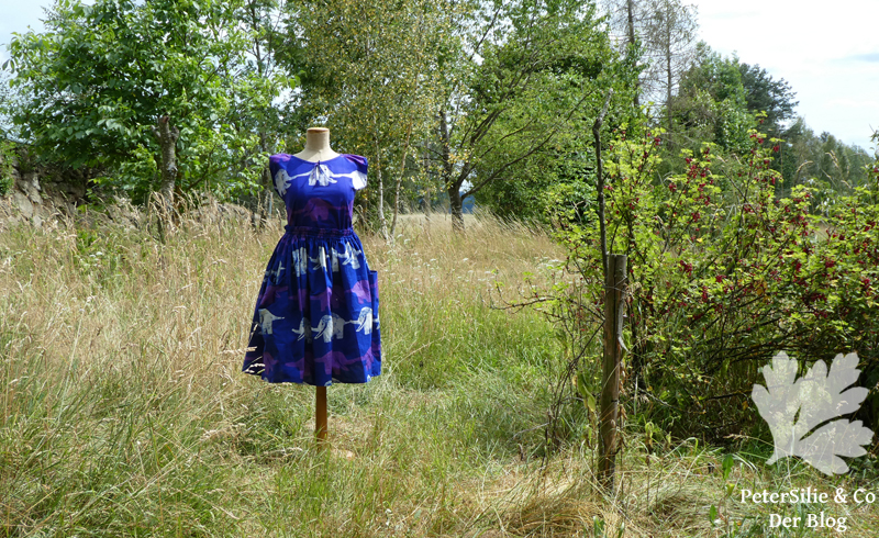 Kleid Lilaelefant afrikanische Batik Karlotta Pink11