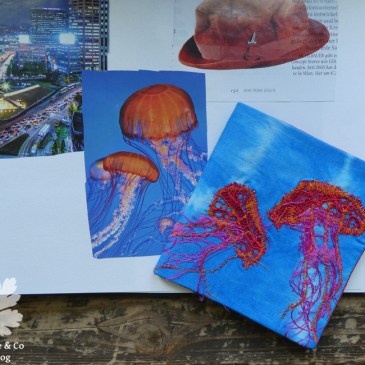 Nadelbrief Qualle und Fotovorlage