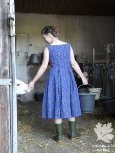 ShewShew Dirndl nähen Karlotta Pink Afrika Blog Nähblog Vintage Burda