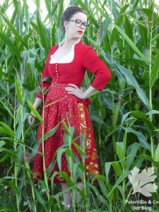 Dirndl nähkurs nähen Nähblog PeterSilie&Co Karlotta Pink Sarongstoff Chanderiseide MeiDirndl