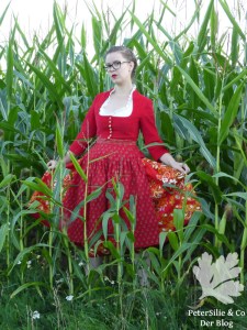 Dirndl nähkurs nähen Nähblog PeterSilie&Co Karlotta Pink Sarongstoff Chanderiseide MeiDirndl