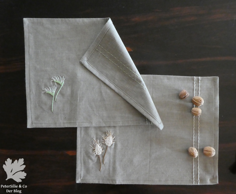 Tischset Mähnengerste und Hasenschwanzgras