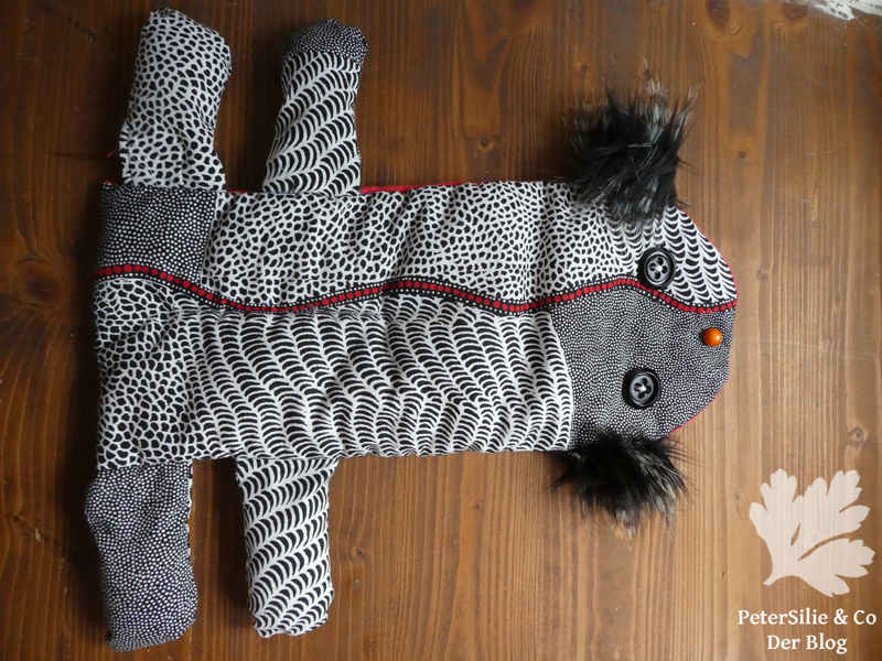 Flötentasche Aborigine Stoff Karlotta Pink Oberseite