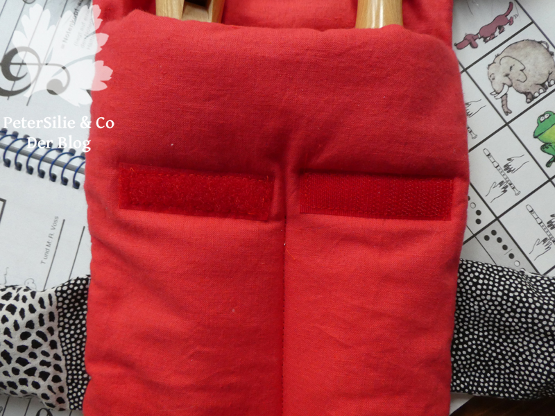 Flötentasche Aborigine Stoff Karlotta Pink Verschluss