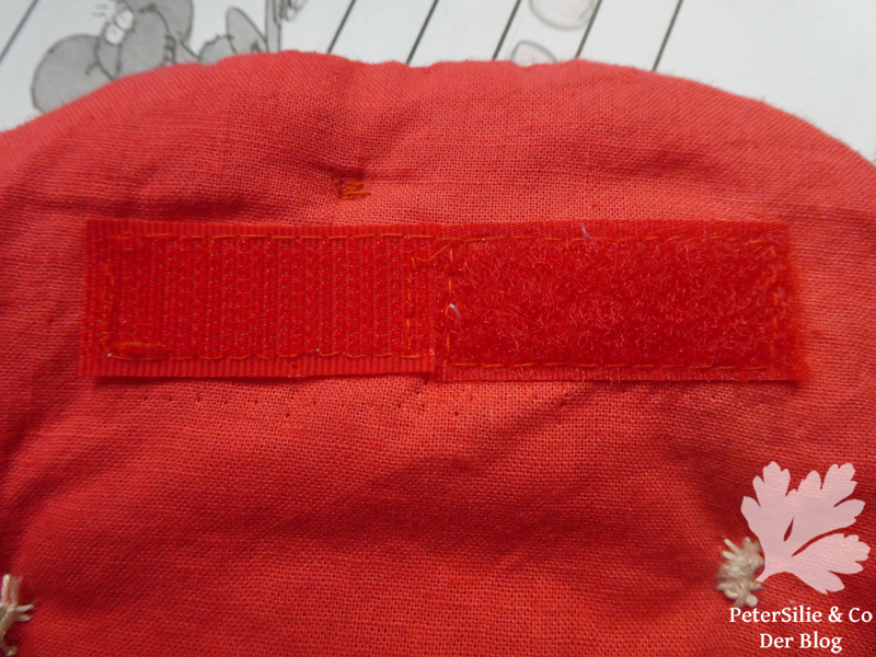 Flötentasche Aborigine Stoff Karlotta Pink Klettverschluss