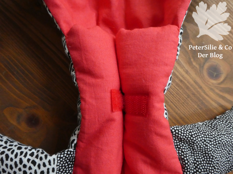 Flötentasche Aborigine Stoff Karlotta Pink Klettverschluss