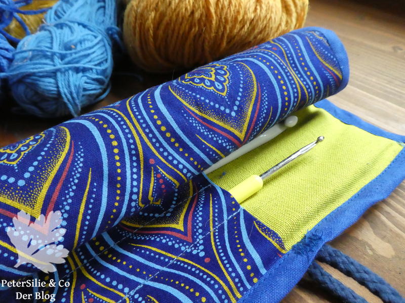 Häkelnadeltasche Shweshwe Karlotta Pink3