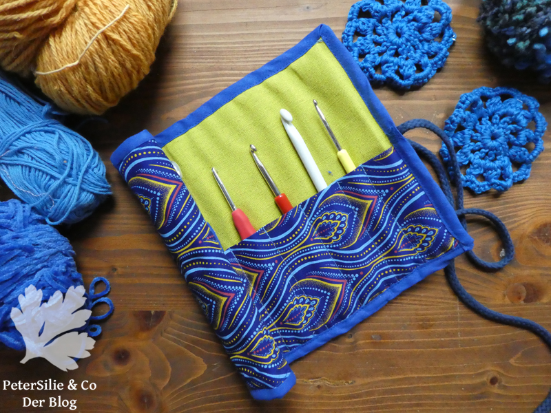 Häkelnadeltasche Shweshwe Karlotta Pink4