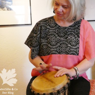 Colour Blocking Bluse Stiebner Seide BW Karlotta Pink