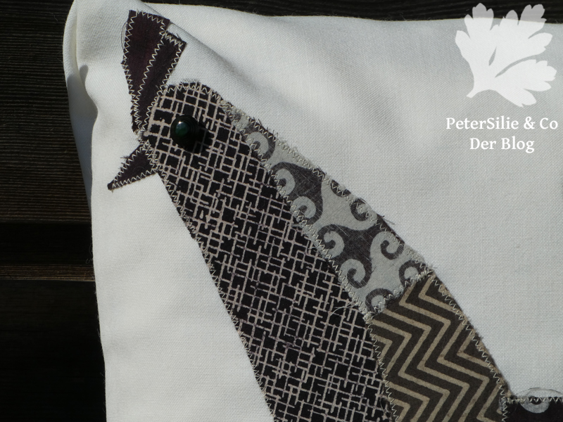 Huhn Applikation indischer Blockprint Karlotta Pink Collagen Clare Youngs Hauptverlag