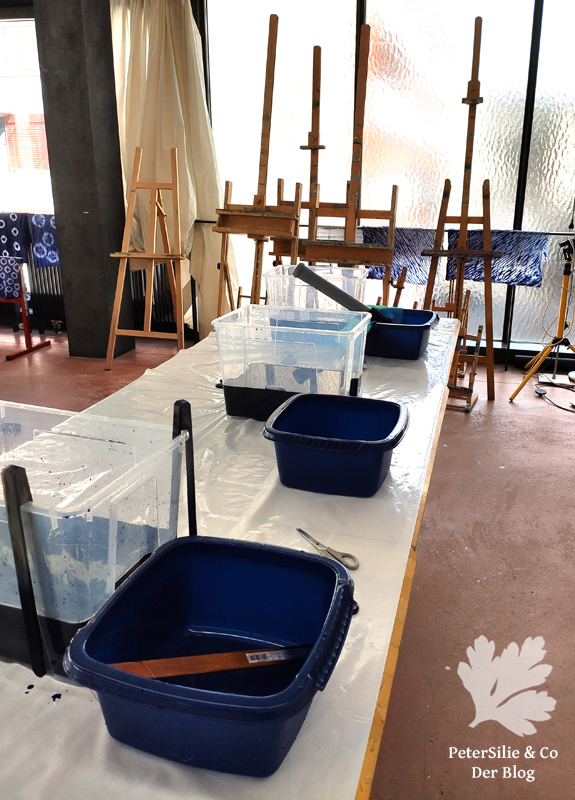 Arashi Shibori, Nähblog, Stoff färben Tutorial Indigo Blog nähen