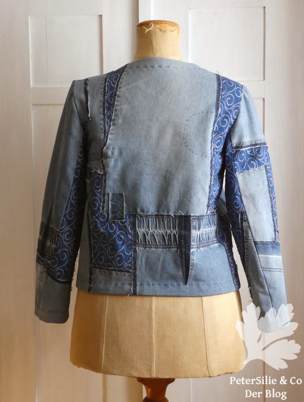 patchwork jeans shweshwe jacke karlotta pink upcycling