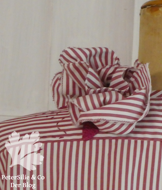 gestreiftes Rosenhemd upcycling