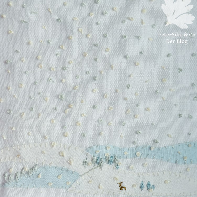 Miniatur Stille Stickerei Applikation