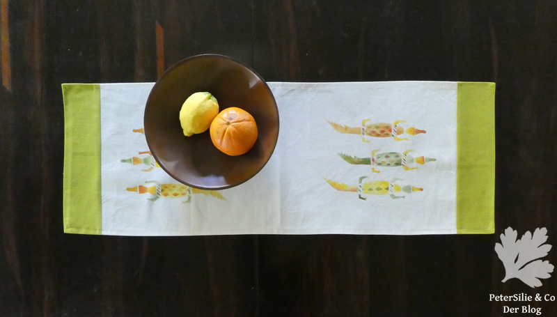 Tischläufer Schablonenmalerei