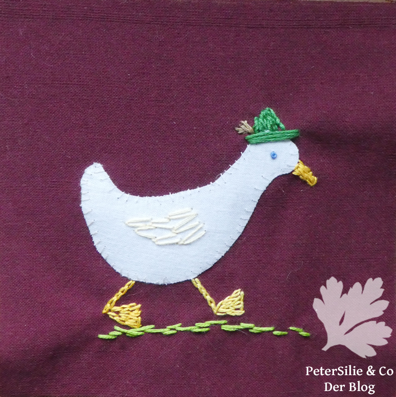 Stickerei mit Applikationen