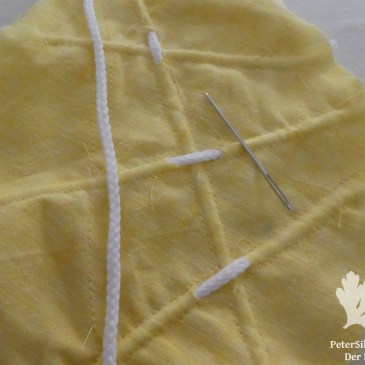 sonnenschild mit cording einziehen