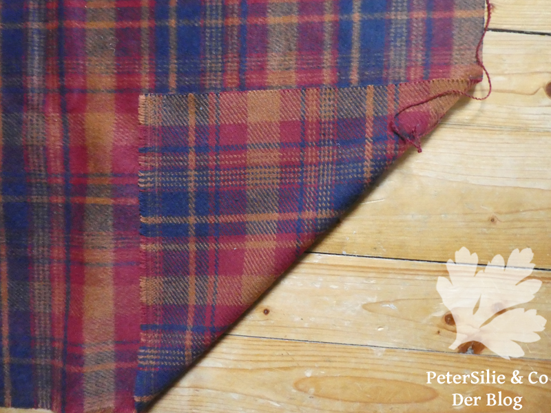 Tartan Karo wolle einseitig