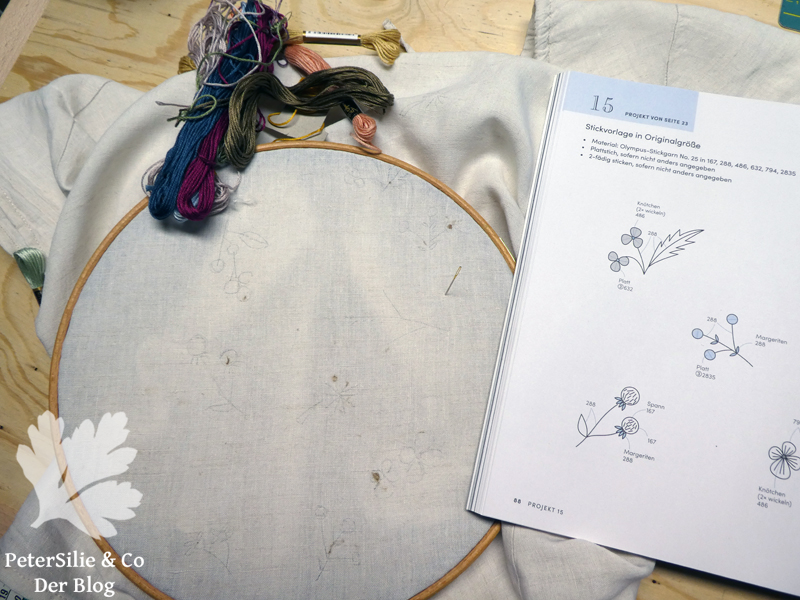 Leinenbluse Grasflecken