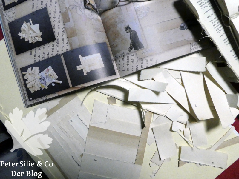 Collagehintergründe in Arbeit